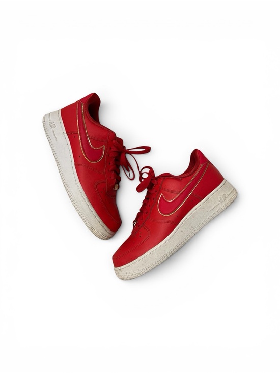 Nike Shoes - Women’s Nike Air Force 1 Low “Red Gold Swoosh” Size 7.5